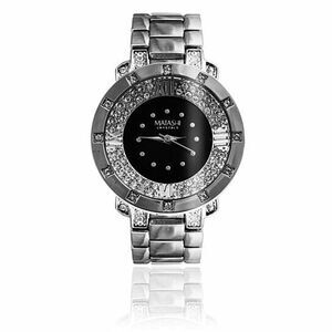 Matashi Crystal 18K White Gold Plated Women's Watch NEW